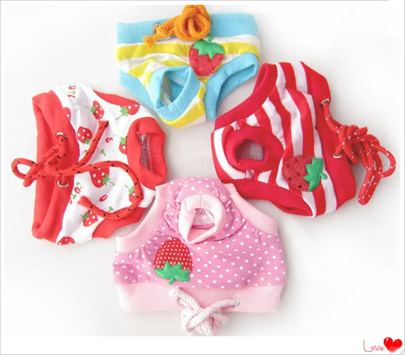 

Cotton breathable Dog Shorts Pet Physiological pants soft Menstrual hygiene pants for Teddy dog