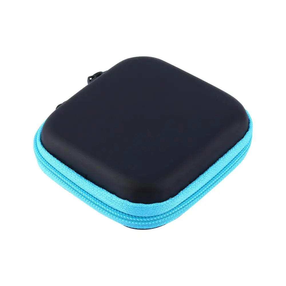Жесткий чехол для хранения сумка W молния для TF карты наушники сумки для инструментов - Цвет: Blue