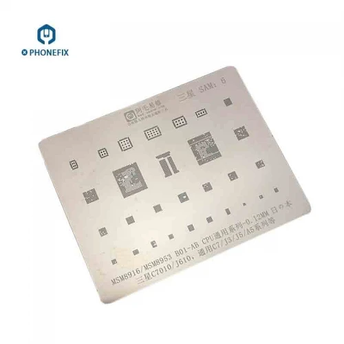Samsung_C7010_J610_CPU_BGA_Reballing_Stencil_Template