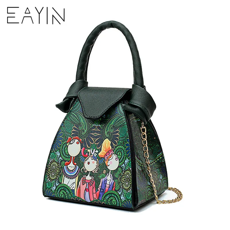 

New Trendy PU Leather Bag Women Solid Triangle Zongzi Wristlets Mini Clutches Tote Shoulder Bags Vintage Crossbody Bags