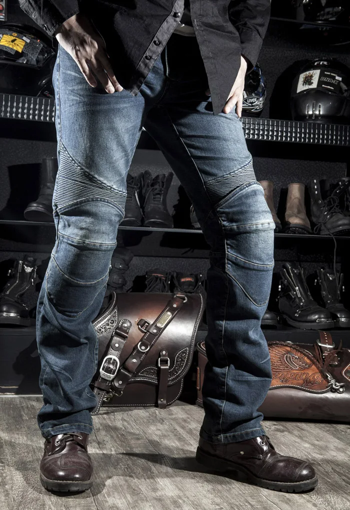 

motorcycle off-road jean pants/racing autorcycle pants/cycling pant have hip and knee protection windproof Thicken jeans