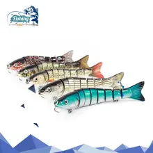 1 pcs Fishing Lure 13 cm 28.5g Eight segement Isca Synthetic Lure Swimbait Laborious Bait Fishing Lures Crankbait Fishing Accent