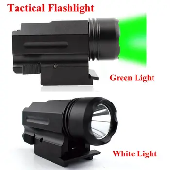 

LED X100 / X108 Tactical Gun Lights Glock Pistol Flashlight For 20mm Rail Gun Green / White Light Weapon Mounted Light
