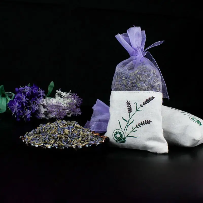 

2019 Natural Lavender Bud Dried Flower Sachet Bag Aromatherapy Aromatic Air Refresh for Car Home