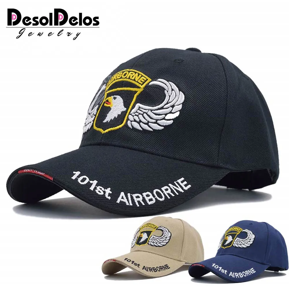 

2019 New High Quality 101st Airborne Division Baseball Cap Men US Army Cap AIR FOREC Sport Tactical Cap Bone Snapback