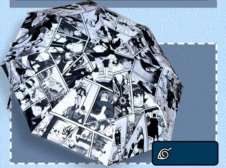 Аниме Наруто Учиха Итачи косплей реквизит зонтик Какаши 3D принт мультфильм шаблон металлический черный клей зонтик дети взрослый зонт