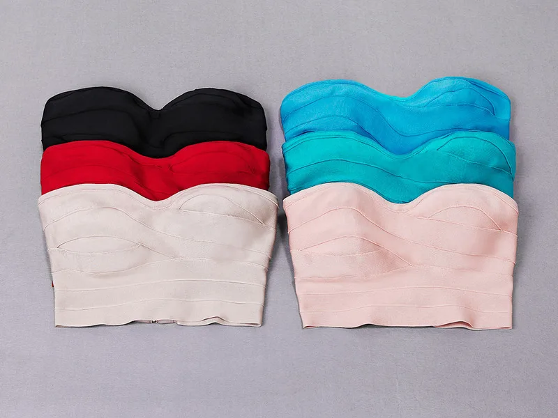 6 цветов высокого качества модные сексуальные женские без бретелек бандажные топы с завязками на шее трикотажные топы с открытой спиной
