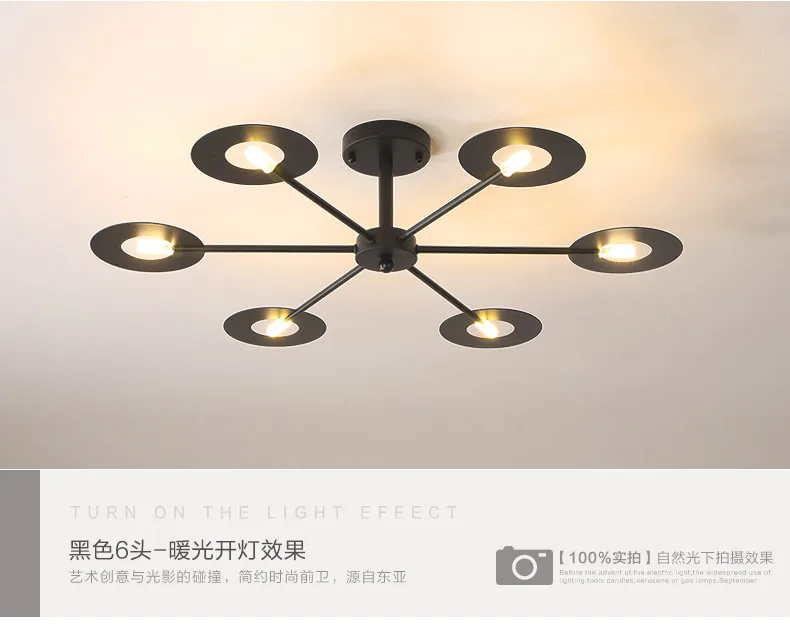 Стиль потолочные светильники винтажные лампы для гостиной индивидуальный кованый светильник G4 Светодиодный светильник для дома