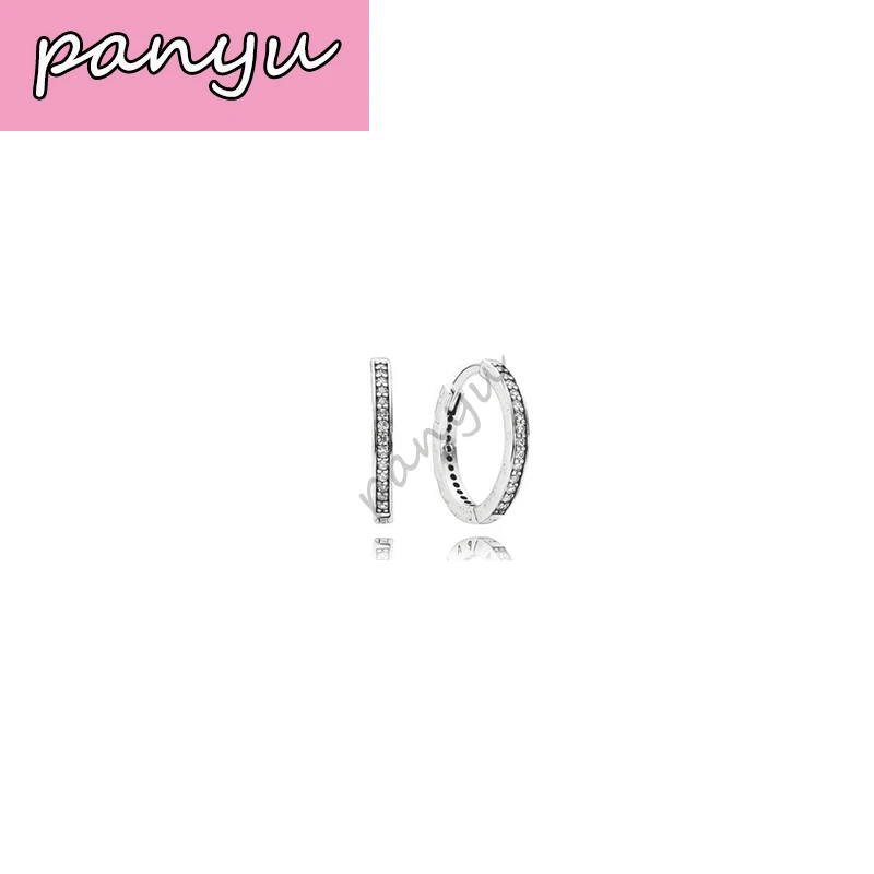 PAN Ear Nails Серебро 925 капли воды полые любящие ушные ногти подходят для Дня Святого Валентина DIY Серьги очаровательные ювелирные изделия - Окраска металла: 8