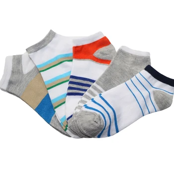 

6pcs=3pairs Unisex Stripe Cotton Socks Woman Slippers Short Ankle Socks Summer Thin Shallow Mouth Boat Socks Calcetines Femme