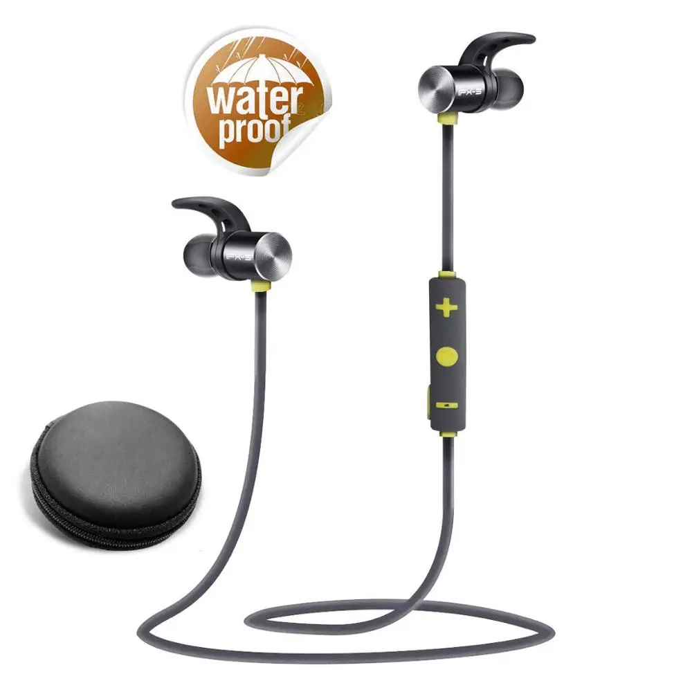 Super Bass Bluetooth 4 1 IPX-5 водонепроницаемые спортивные наушники 8 часов работы от