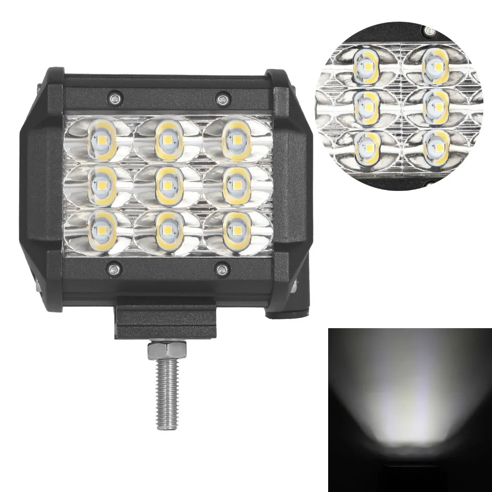 4&quot inch 36W Tri-Row Off-road LED Light SPOT/FLOOD Beam Work Bar for Jeep 4WD 4X4 Boat SUV ATV Truck | Автомобили и мотоциклы