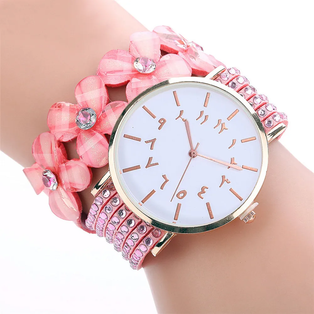CCQ Beautiful Fashion Bracelet Watch simple bracelet belt quartz watch circle Round bracelet ladies watch For Gifts