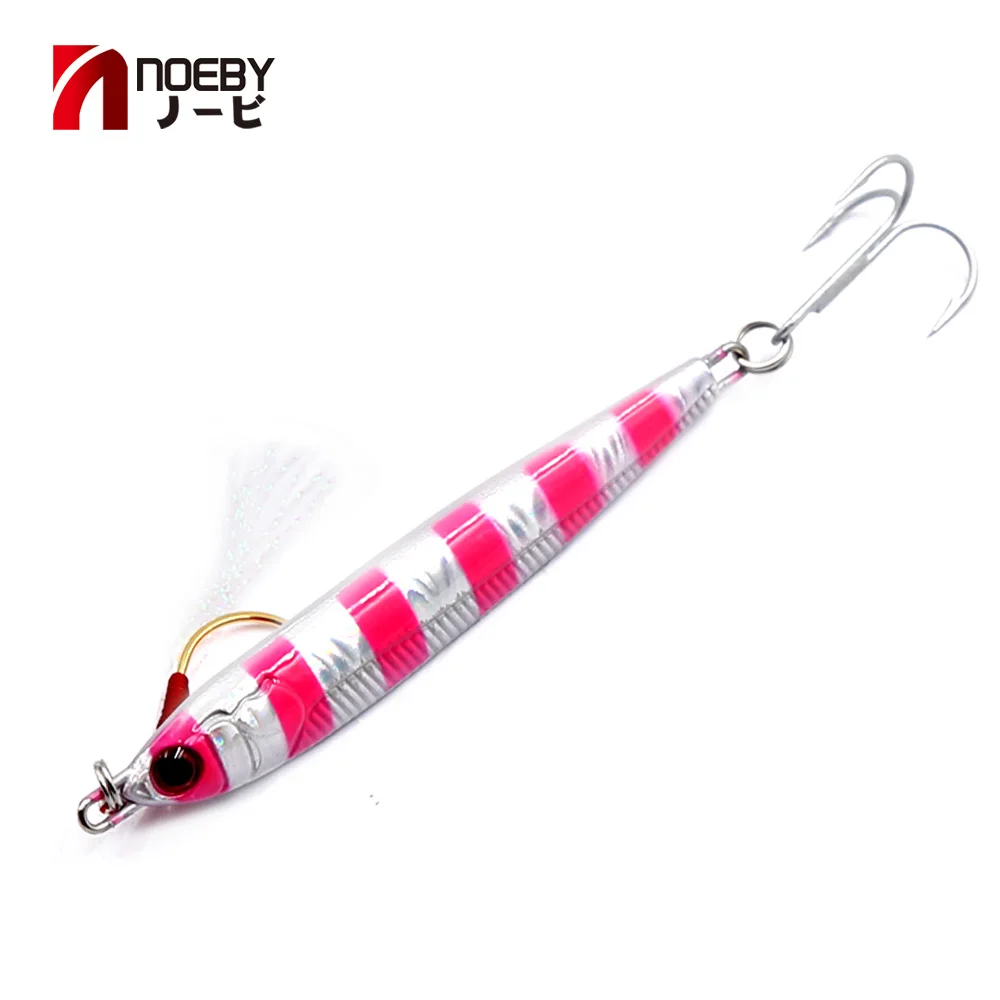 

Noeby 21g 28g 40g jig lures head spoon lead jig metal fishing whobblers bait new style hot selling jigging lure shone lure