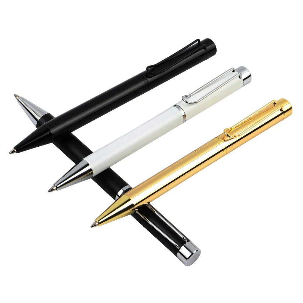 

Baikingift 1PCS High Quality Metal Heavy Ballpoint Pen 0.7mm Blue Black Ball Promotion Gift Pen for School Office Supplies