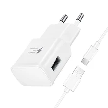 Адаптивная Быстрая зарядка USB настенное зарядное устройство комплект USB-C кабель для samsung Galaxy S10 S8 S9+ Note 8 9 A10 A20 A30 A40 A50 A60 A70