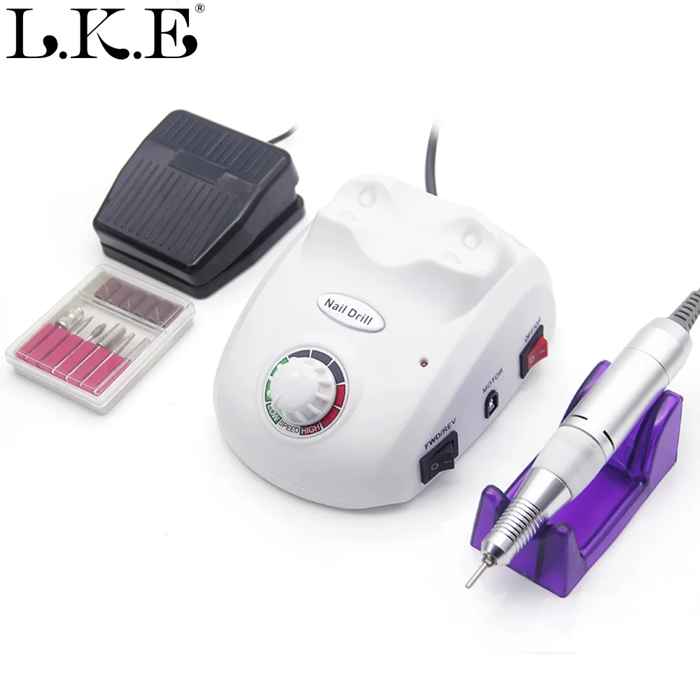 

LKE 30000RPM Electric Machine Drill Professional Manicure Cutter With Nail Drill Sand Band Everything For Manicure Nail Art Tool