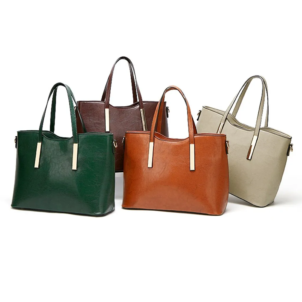 

Women Ladies Girls Solid color Large Capacity Tote Handbag work office shoulder bag Crossbody Bag bolsos mujer