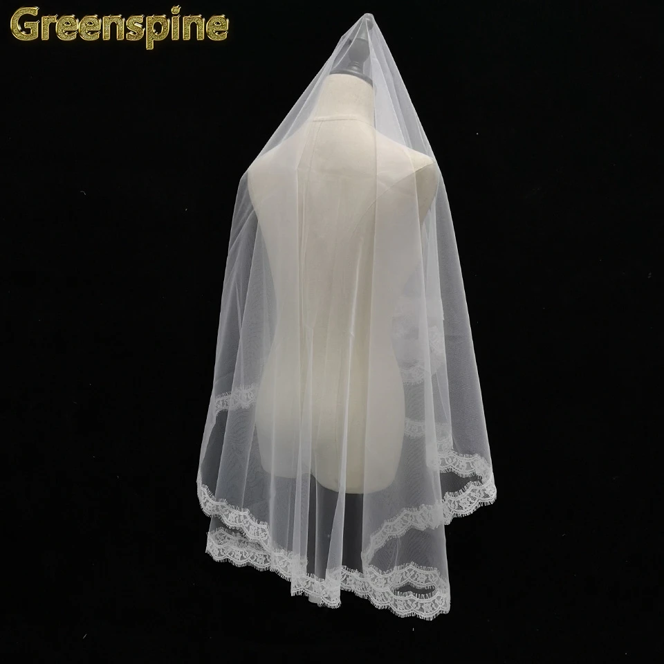 Greenspine горячая Распродажа 150 см дорожная Фата длина романтическая дешевая