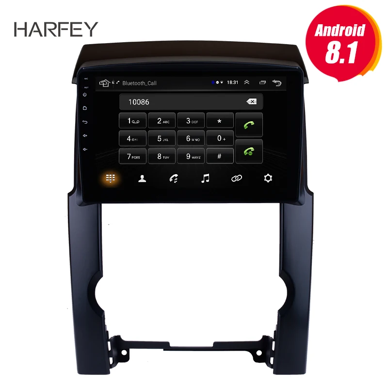 Harfey Android 9 1 10 &quotHD тачскрин радио для KIA Sorento 2009 2012 GPS навигация авто стерео WIFI Bluetooth