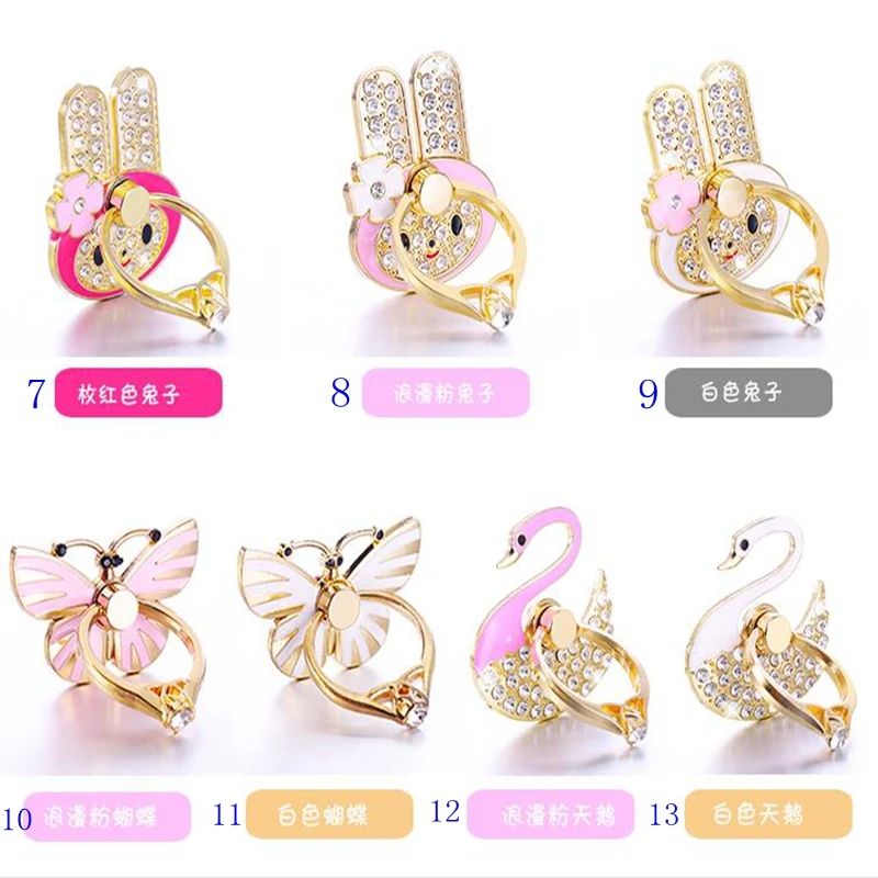 wholesale 500pcs 360 Rotating cute Cartoon Rhinestone Cellphone Accessories Finger Ring Stent Mobile phone holder stand wholesale 500pcs 360 Rotating cute Cartoon Rhinestone Cellphone Accessories Finger Ring Stent Mobile phone holder stand