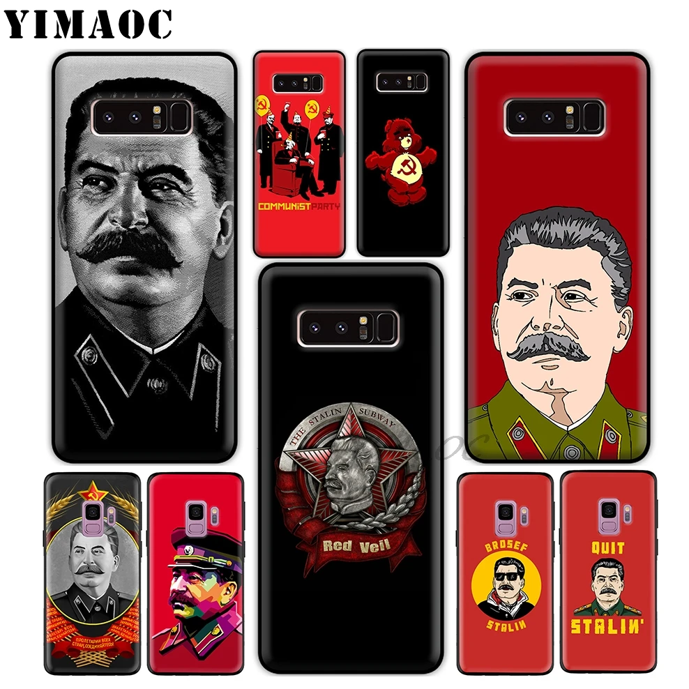 YIMAOC Russian Commander Stalin Soft TPU Silicone Case for Samsung Galaxy S10 S10e S9 S8 Plus S7 S6 Edge &amp J6 |