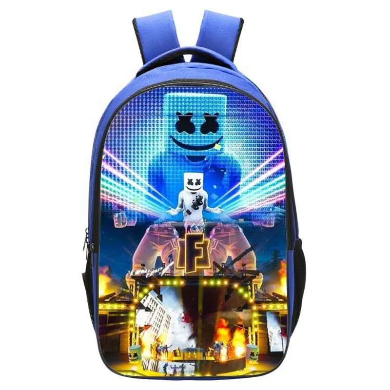 

DJ Marshmellow School Bags Game Battle Royale Marshmellow Cosplay Backpack For Kids Women&Men Fashion leisure travel Backpack