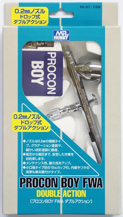 GSI Creos Mr Hobby Procon Boy FWA Double Action Airbrush Type 0.2mm 10cc PS267 Model Kit multi-purpose цена GSI Creos Mr Hobby Procon Boy FWA Double Action Airbrush Type 0.2mm 10cc PS267 Model Kit multi-purpose цены онлайн
