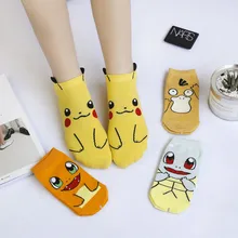 1 пара, новые милые Хлопковые женские носки-тапки с рисунком, фирменный дизайн, Kawaii, Короткие носки с низким вырезом, женские носки-башмачки, весна-лето