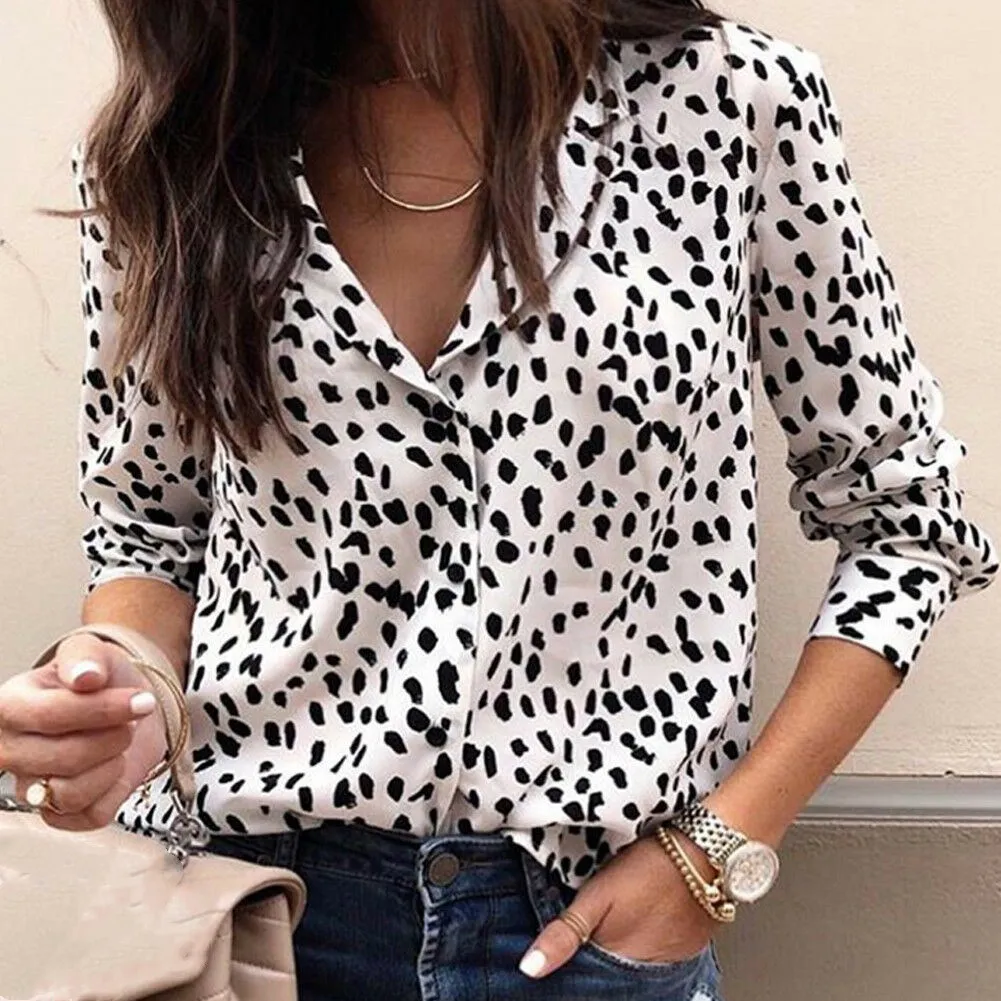 

Blusas Mujer De Moda 2019 Leopard Blusas Mulher Elegantes Chemisier Femme Plus Size Bluzki Damskie Womens Tops And Blouses