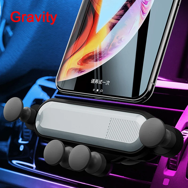 

Car Air Vent Smartphone Holders in Car For Xiaomi Huawei Mobile Phone Stand Gravity Cell phone Support For iphone X Samsung S9