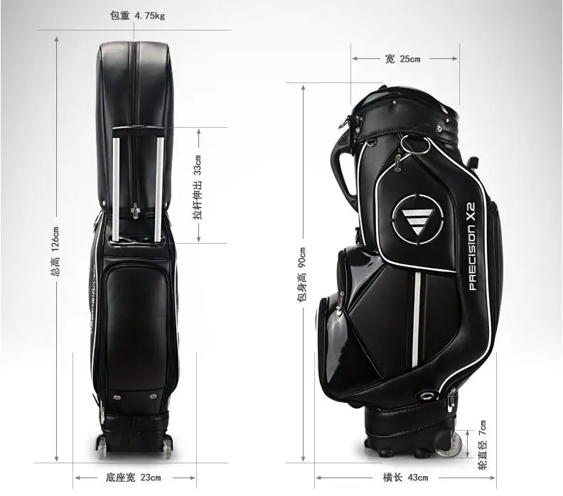 Высокое качество! PGM сумка для гольфа подставка для дисков caddy подушка безопасности авиационный самолет высокой емкости сумка для гольфа персонал сумки для гольфа