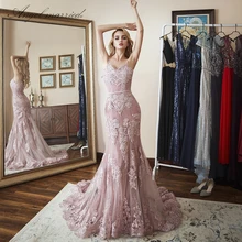 

Angel married fashion evening dress 2018 lace mermaid prom dresses womens pageant dress formal party dress vestido de festa