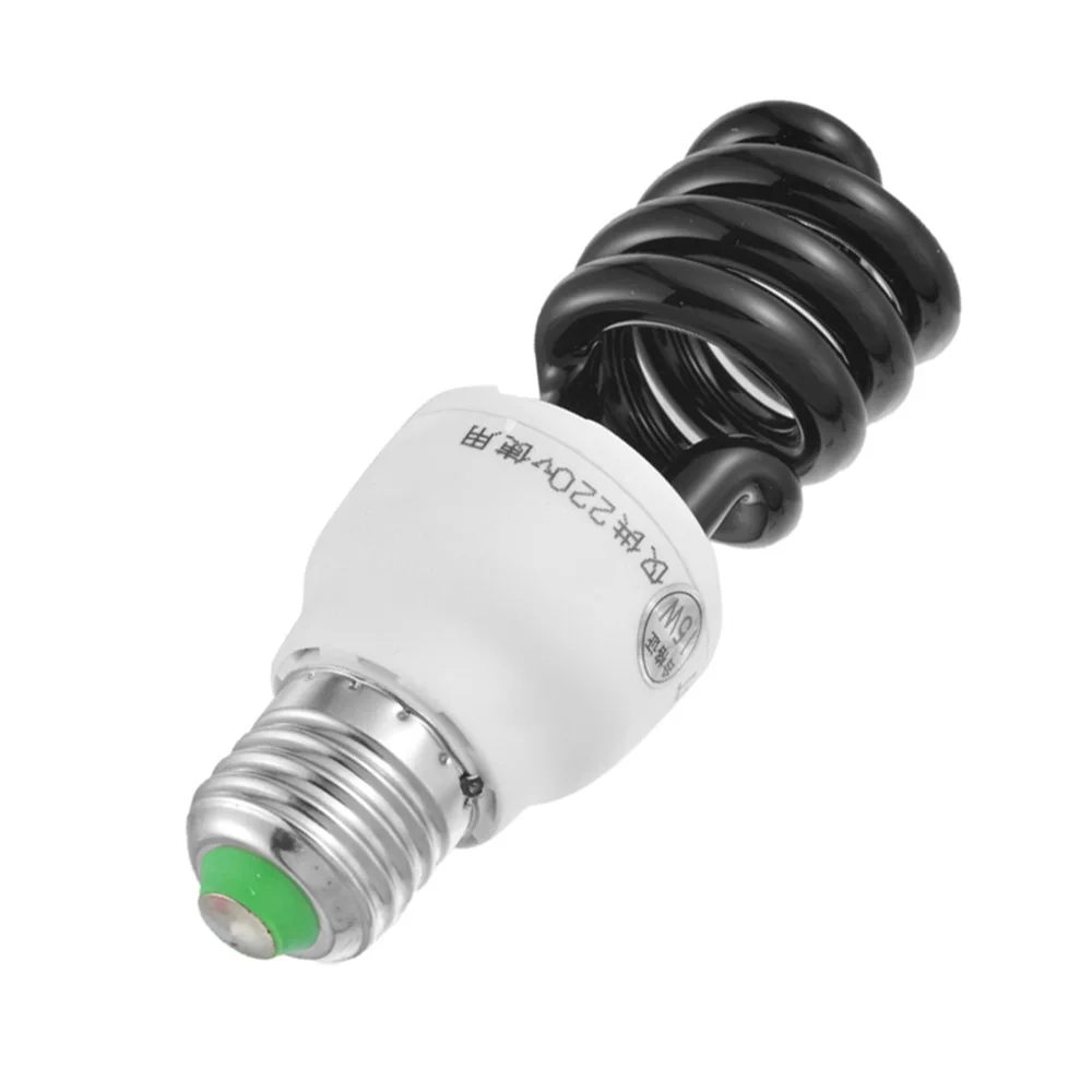 220V E27 15 40W UV светильник лампа ультрафиолетовая дневного света обнаружения CFL
