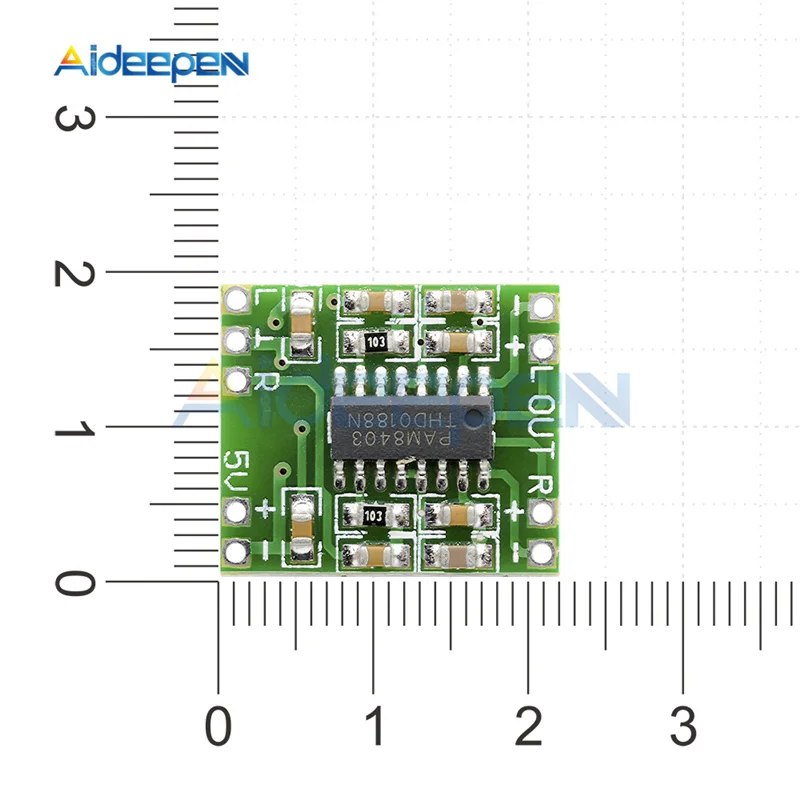 DC 2,5 V-5,5 V PAM8403 Супер Мини цифровой усилитель доска 2*3 W Класс D Цифровой усилитель плата эффективный блок питания Micro USB