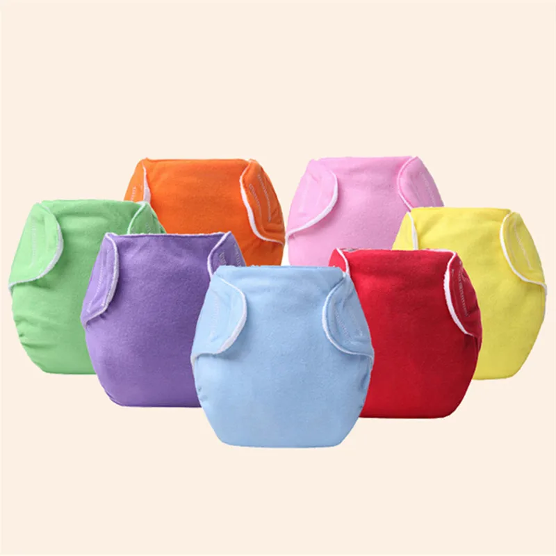

New Born Potty Training Pants Baby Underwear Cute Candy Color Washable Diaper Panties Toddler Training Pants Newborn Briefs