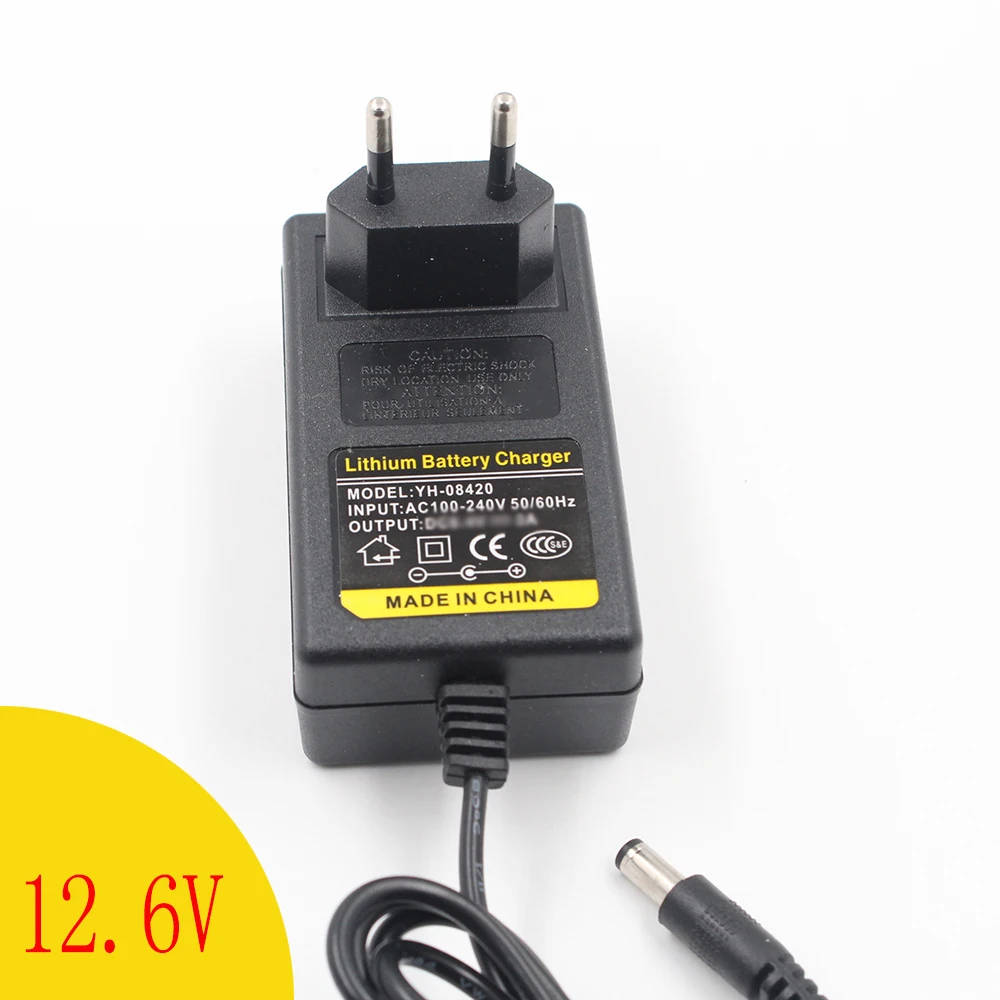 

12.6V1A 12.6V intelligence lithium li-ion battery charger for 3 Series Li-ion Battery Polymer Smart Charger 18650 Battery Pack