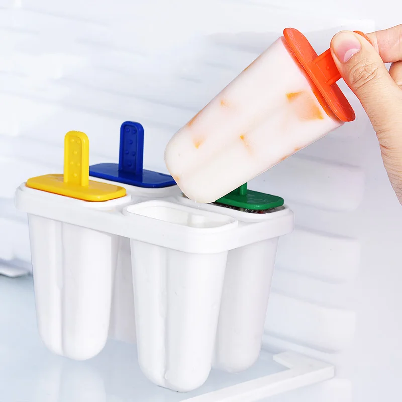 Ice cube tray popsicle sticks ice cream manufacturing 4 ice cream DIY