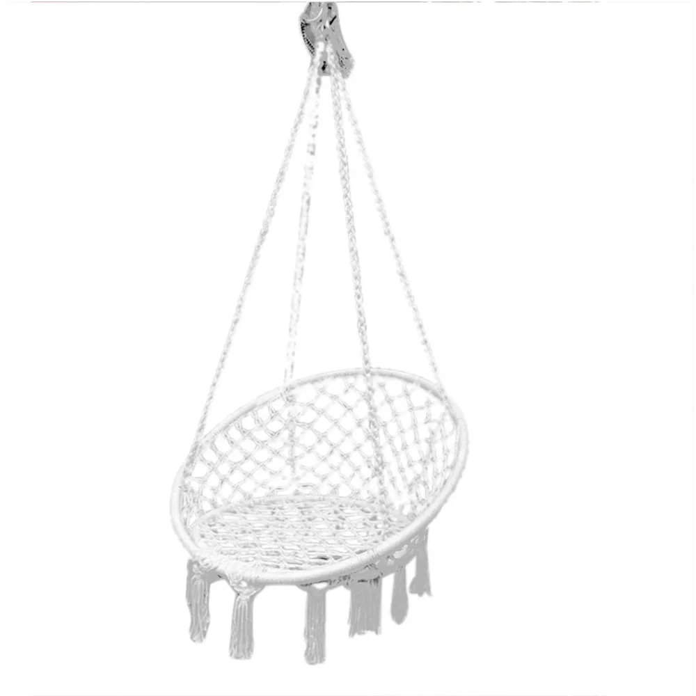 

Round Net Hammock Outdoor Indoor Dormitory Bedroom Swing Bed Adult Swing Chair Single Person Hanging Hammock
