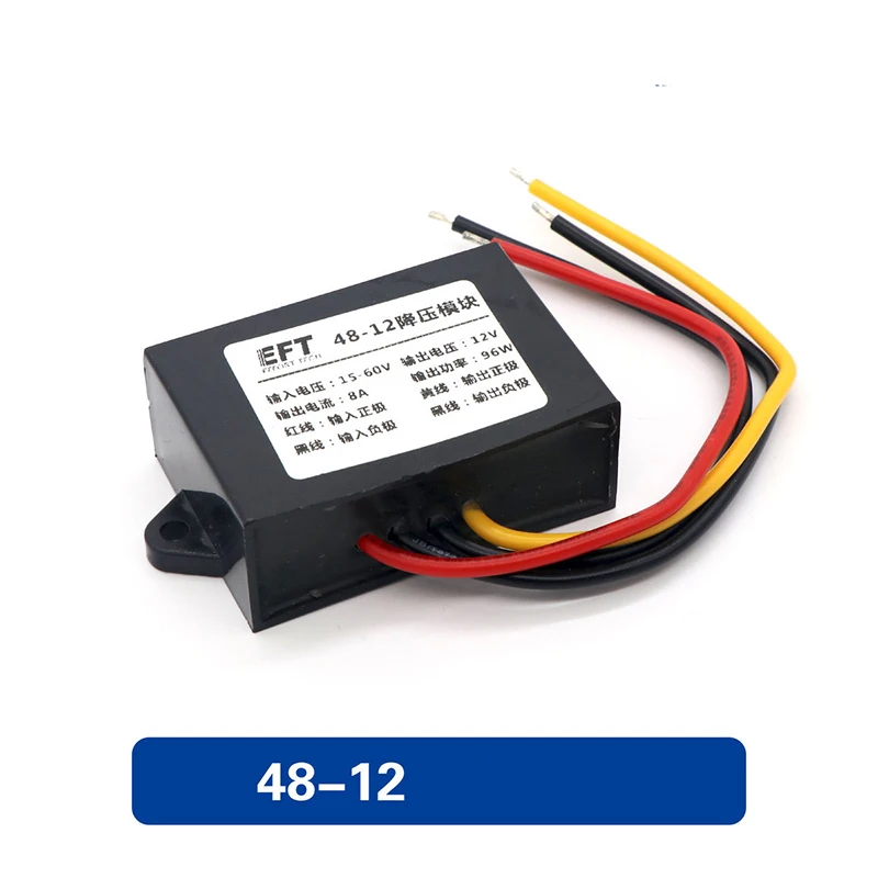 1PC 24V to 12V 6A 48V to 12V 8A Buck Module Pump Power Supply Step-down Modules for Plant Protection Drones Parts