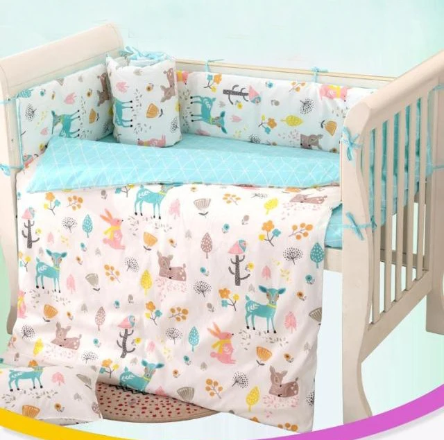 7 Stück Kinderbett bettwäsche set für neugeborene Infant Zimmer ... 7 Stück Kinderbett bettwäsche set für neugeborene Infant Zimmer ...