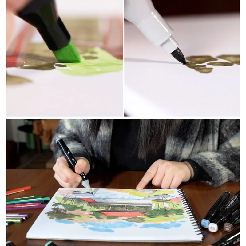 

Touchnew 168 Colors Alcohol Based Pen Marker Set Dual Head Sketch Markers Brush Pen For Draw Manga Animation Design School