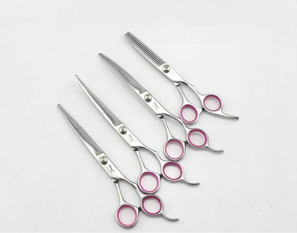 4 pcs Pet Grooming Scissors set for dog cat free gift combscissor
