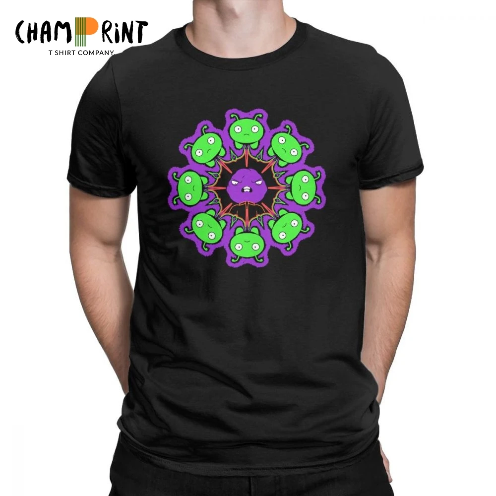 

Radial MoonCake Chookity T Shirts for Men Final Space Short Sleeve Tops Classic Tee Shirt Cotton Crewneck T-Shirt Plus Size Tops