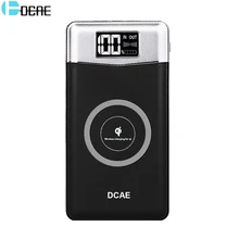 DCAE Qi Wireless Charger Power Bank for iPhone XS Max XR X 8 Plus Samsung S9