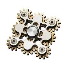 Металл 9 Шестерни связь ручной палец Спиннер волчок Новинка Gryo игрушки