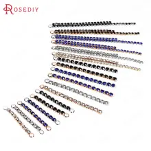 Connecting Chain Earrings And Get Free Shipping On Aliexpress 10pcs Br With Gl Rhinestone Chains End Earring Connect Charms Diy Jewelry Findings Earrings Accessories Whole