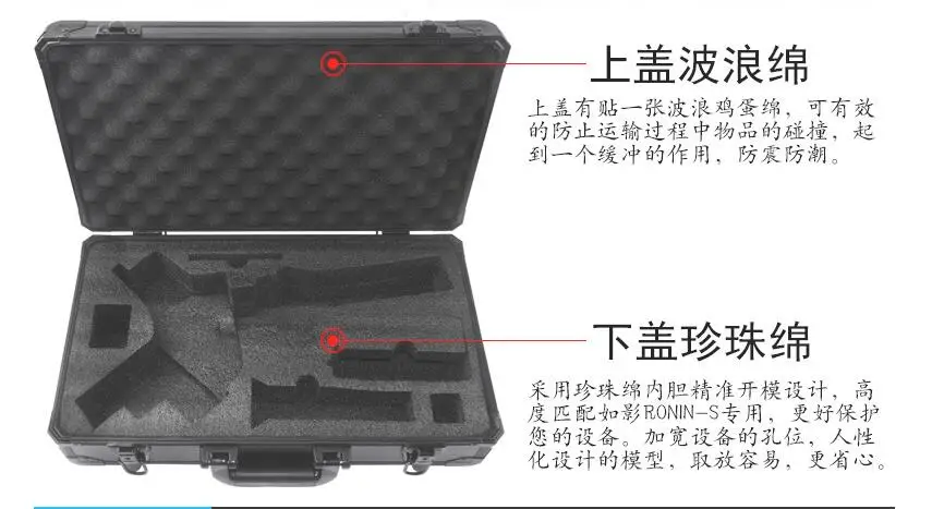 Новое поступление случае Алюминий Открытый Carry ящик для DJI Ронин S Профессиональный Камера Управление 3 оси стабилизации dji Ронин- s - Цвет: DJI RONIN-S Case