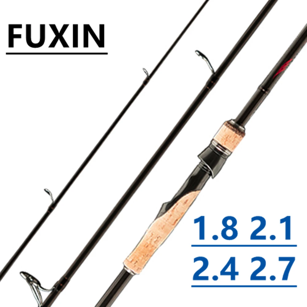 

FUXIN 1.8m 2.1m 2.4m 2.7m Fishing Rod Spinning Casting Travel Ultra Light 3 Section Fishing Lure Rod Vara De Pesca ML/M/MH