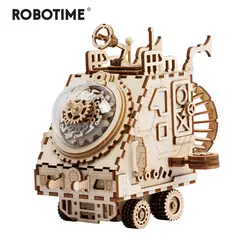 Robotime творческий DIY 3D космический автомобиль игра деревянная головоломка сборки игрушка в подарок для детей и подростков взрослых AM681